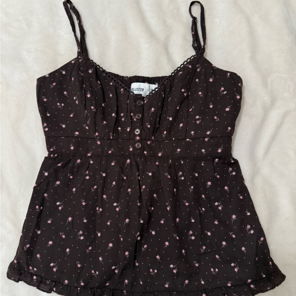 Hollister Babydoll Floral Tank